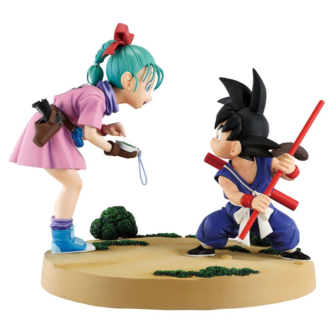 Dragon Ball Son Goku And Bulma Fantastic Adventure 3 Ichibansho Statue By Bandai