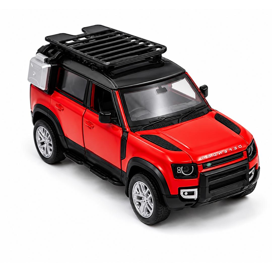 Land Rover Defender 110 Red 1:43 Scale Tuning Set Model Car By CCA -CCA - India - www.superherotoystore.com