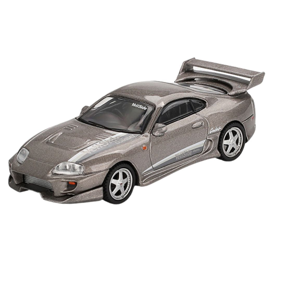 Grey Toyota Supra Veilside Combat V-11 1:64 Scale Die-Cast Car by Mini GT -Mini GT - India - www.superherotoystore.com