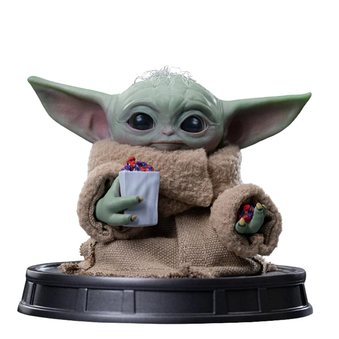 Mandalorian And Grogu Movie Grogu Popcorn Time  Statue By Iron Studios