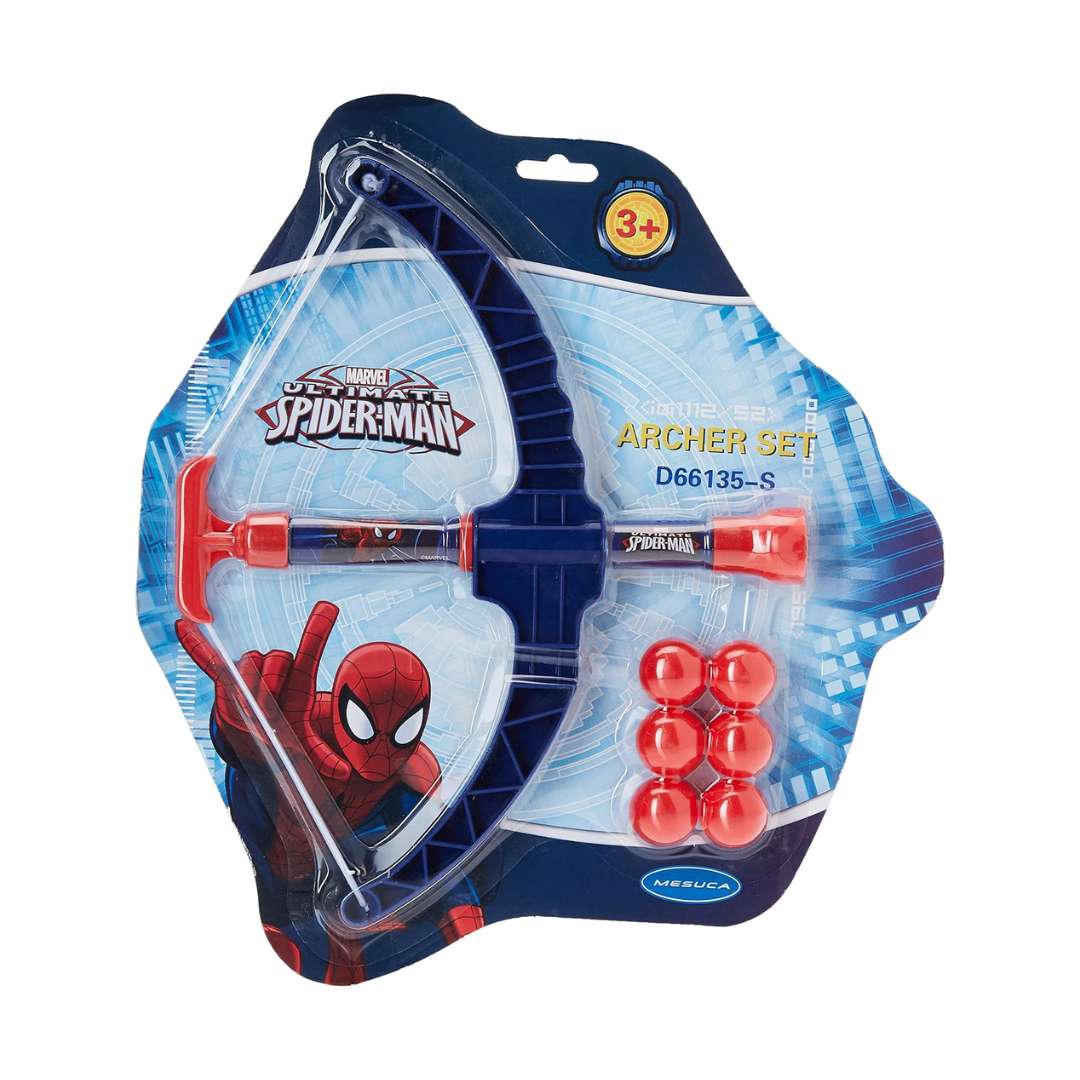 MARVEL SPIDER-MAN ARCHERY SET BOW AND ARROW WITH BALLS by MESUCA -SAMEO - India - www.superherotoystore.com