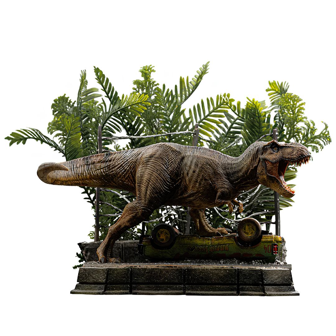 Jurassic Park T-Rex Breakout Set A - Jurassic Park - Icons Statue By Iron Studios
