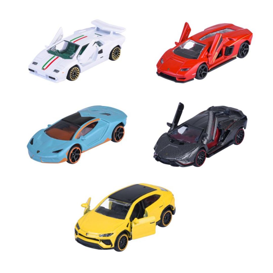 Lamborghini 1:64 Scale 5 Pack Die-Cast Car Set by Majorette -Majorette - India - www.superherotoystore.com