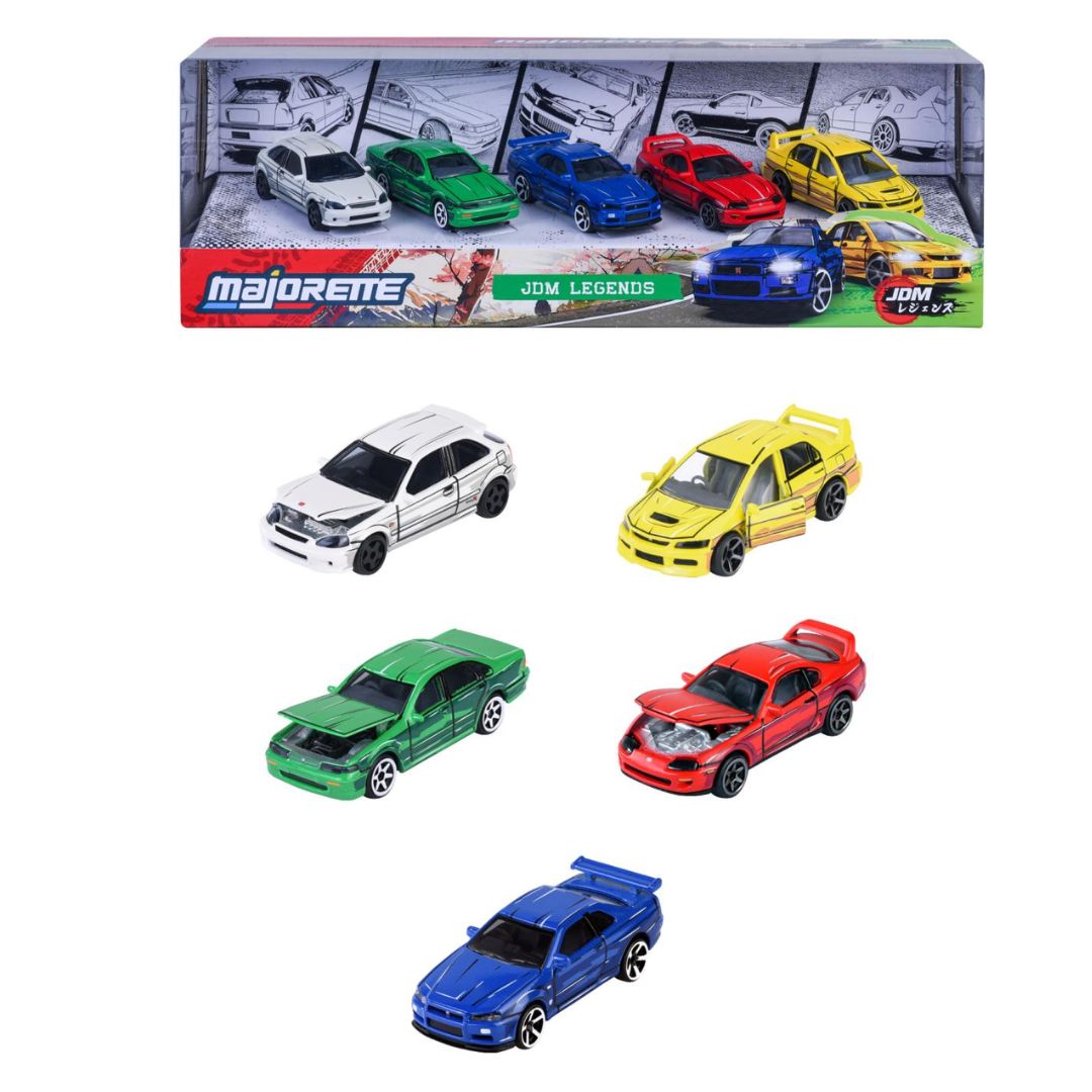 JDM Legends Anime 1:64 Scale 5 Pack By Majorette -Majorette - India - www.superherotoystore.com
