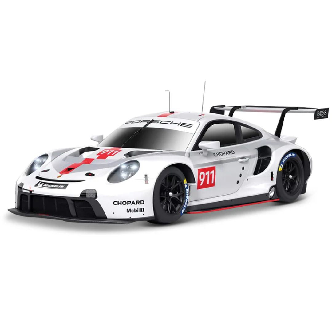 White Porsche 911 RSR GT 1:24 Scale Die-Cast Car by Bburago -Bburago - India - www.superherotoystore.com