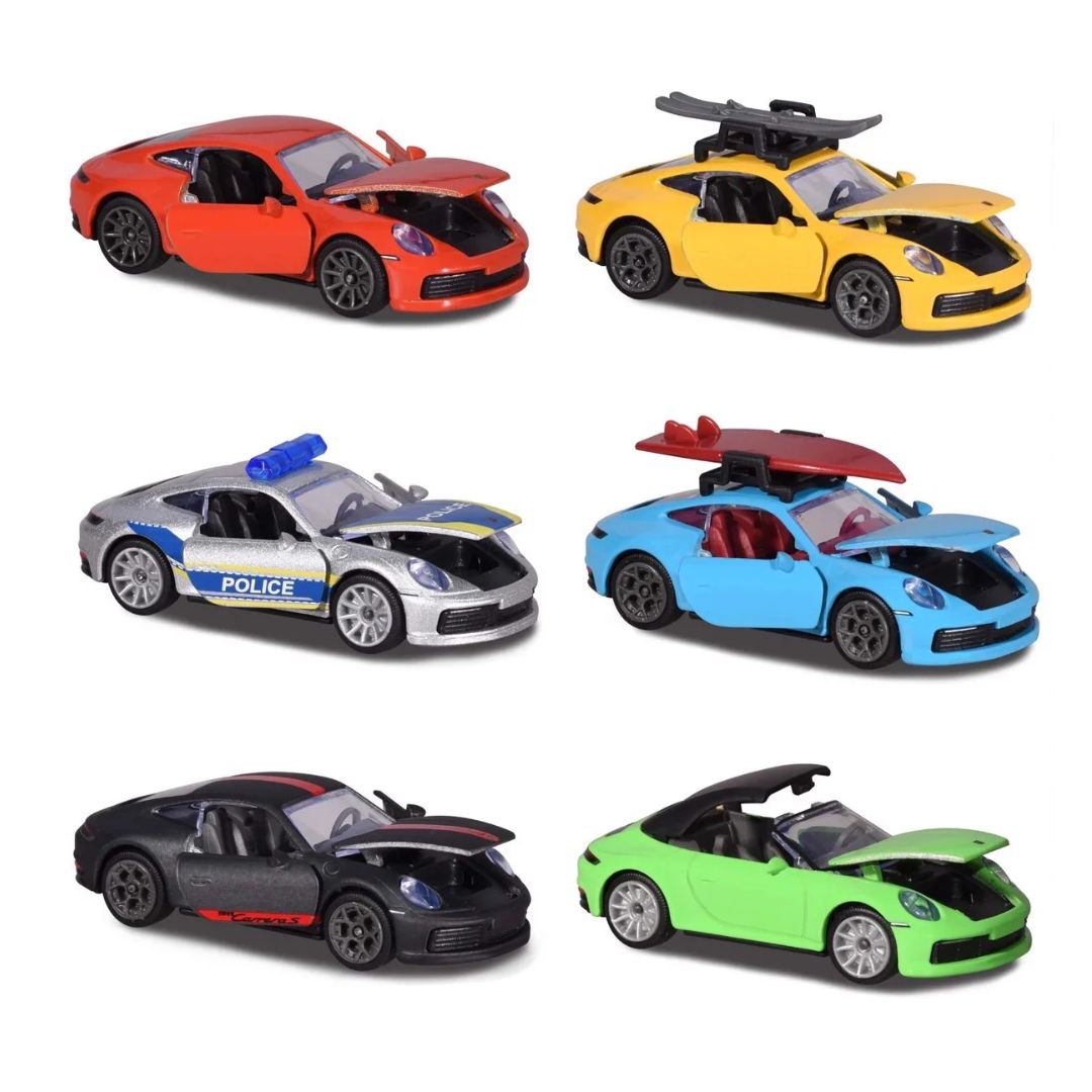 Porsche 6 Deluxe Diecast Cars Assortment By Majorette By Majorette -Majorette - India - www.superherotoystore.com