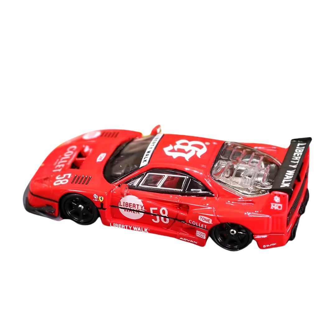 Liberty Walk F40 Raw #58 1:64 Scale Die-Cast Car By Ghost Player X Street Weapon