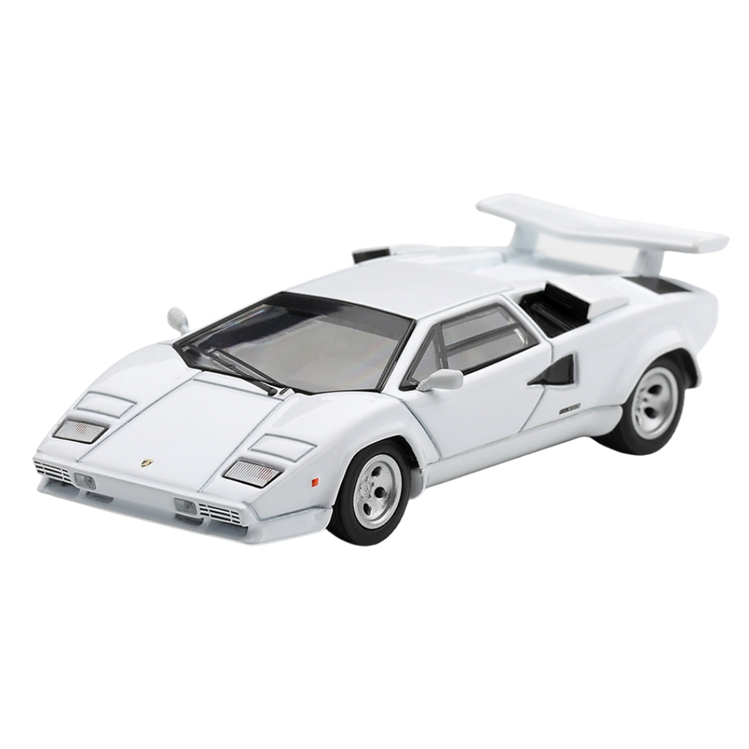Lamborghini Countach Lp500S White 1:64 Scale Die-Cast Car By Mini Gt