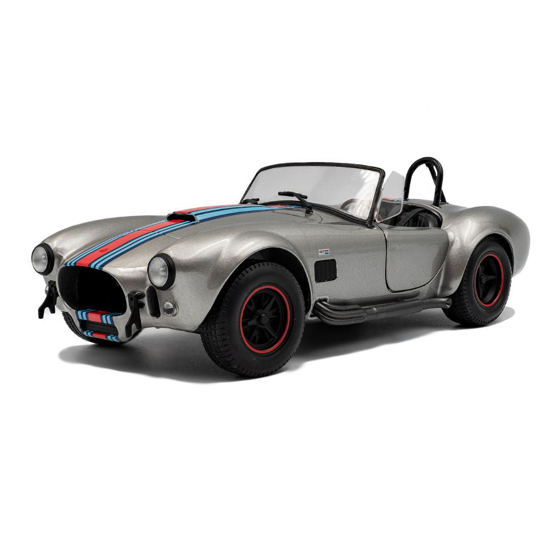 1:18 Shelby Cobra 427 Mkii Solido Works M Racing Silver 1965 By Solido