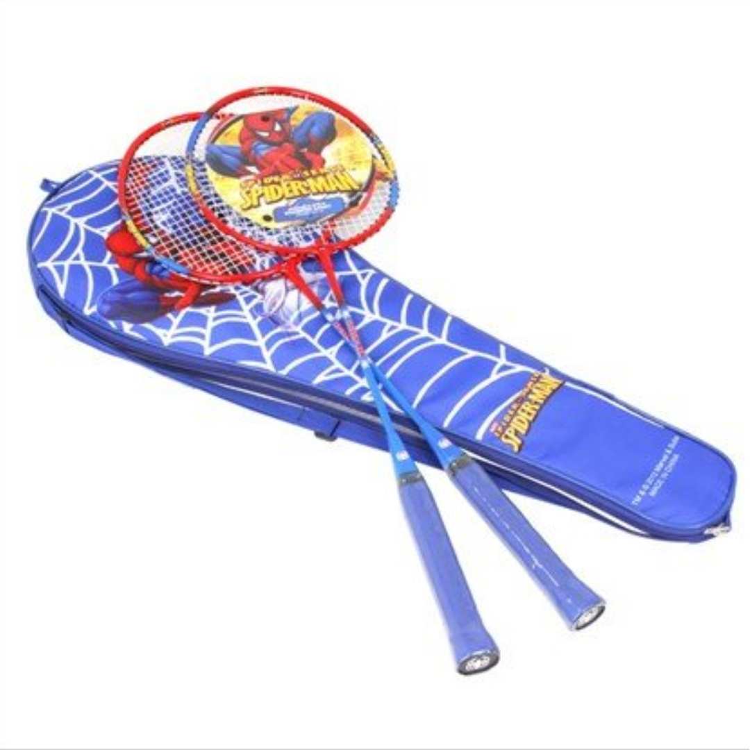 MARVEL SPIDER-MAN BADMINTON RACKETS SET (PAIR) - BLUE by MESUCA -Mesuca - India - www.superherotoystore.com