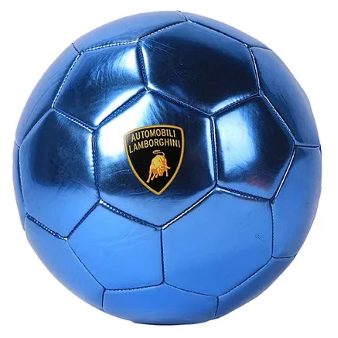 Lamborghini Metallic PVC Soccer Ball Size 5 - Blue by Mesuca -Mesuca - India - www.superherotoystore.com