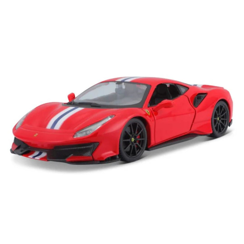 Rossa Ferrari 488 Pista 1:24 Scale Die-Cast Car By Bburago