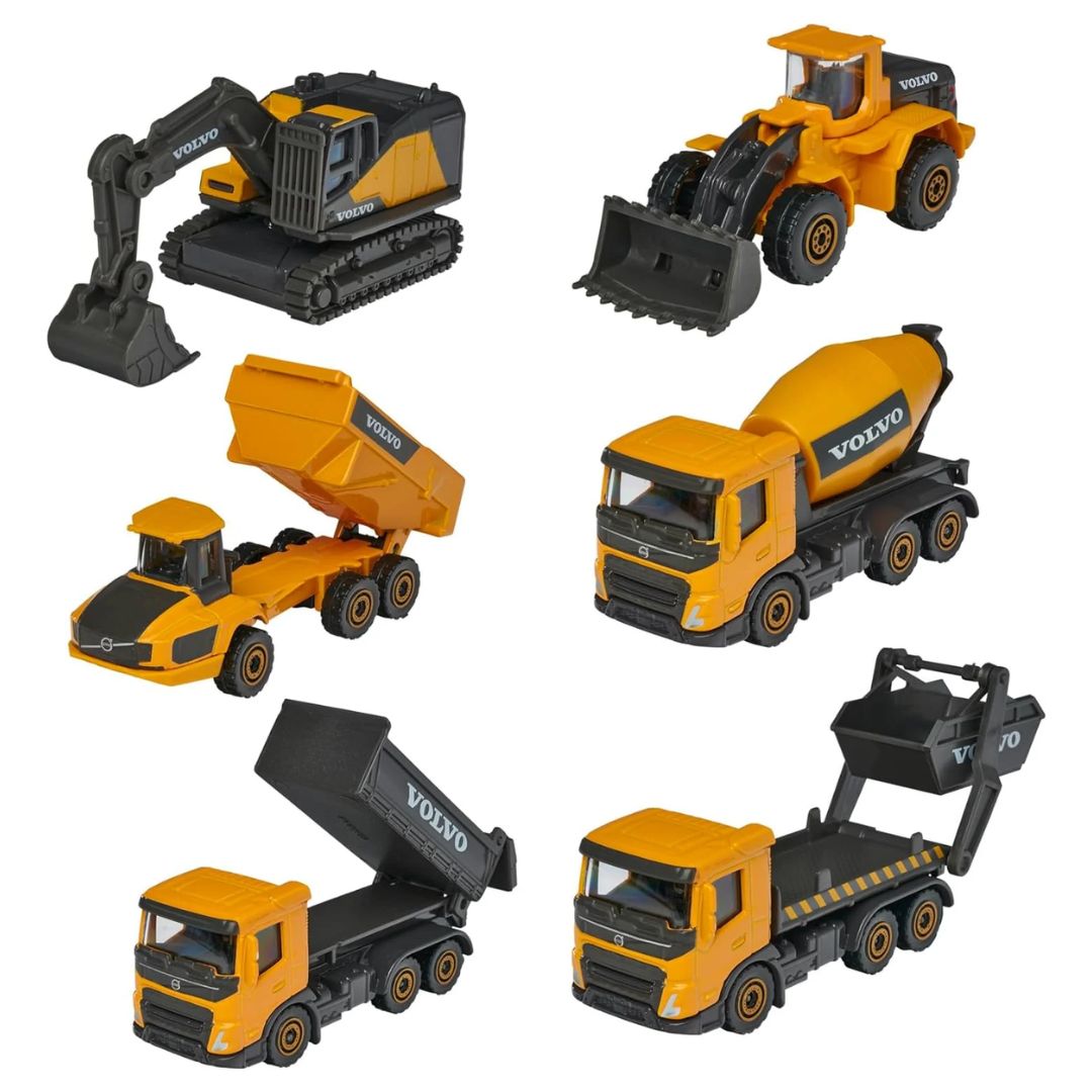 Volvo 6 Diecast Cars Assortment By Majorette By Majorette