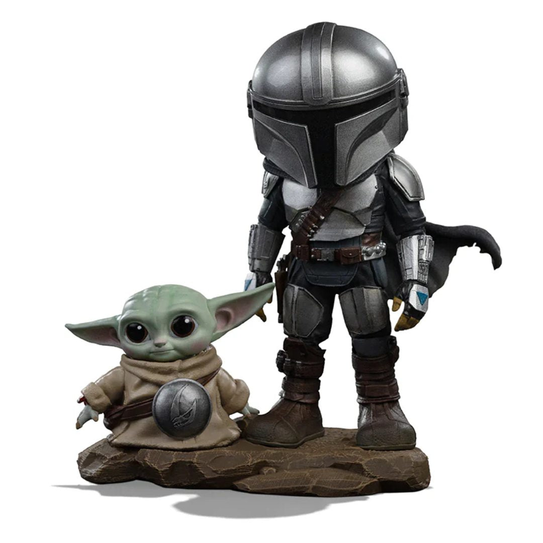Mandalorian And Grogu Movie Mandalorian And Grogu Minico Statue By Iron Studios