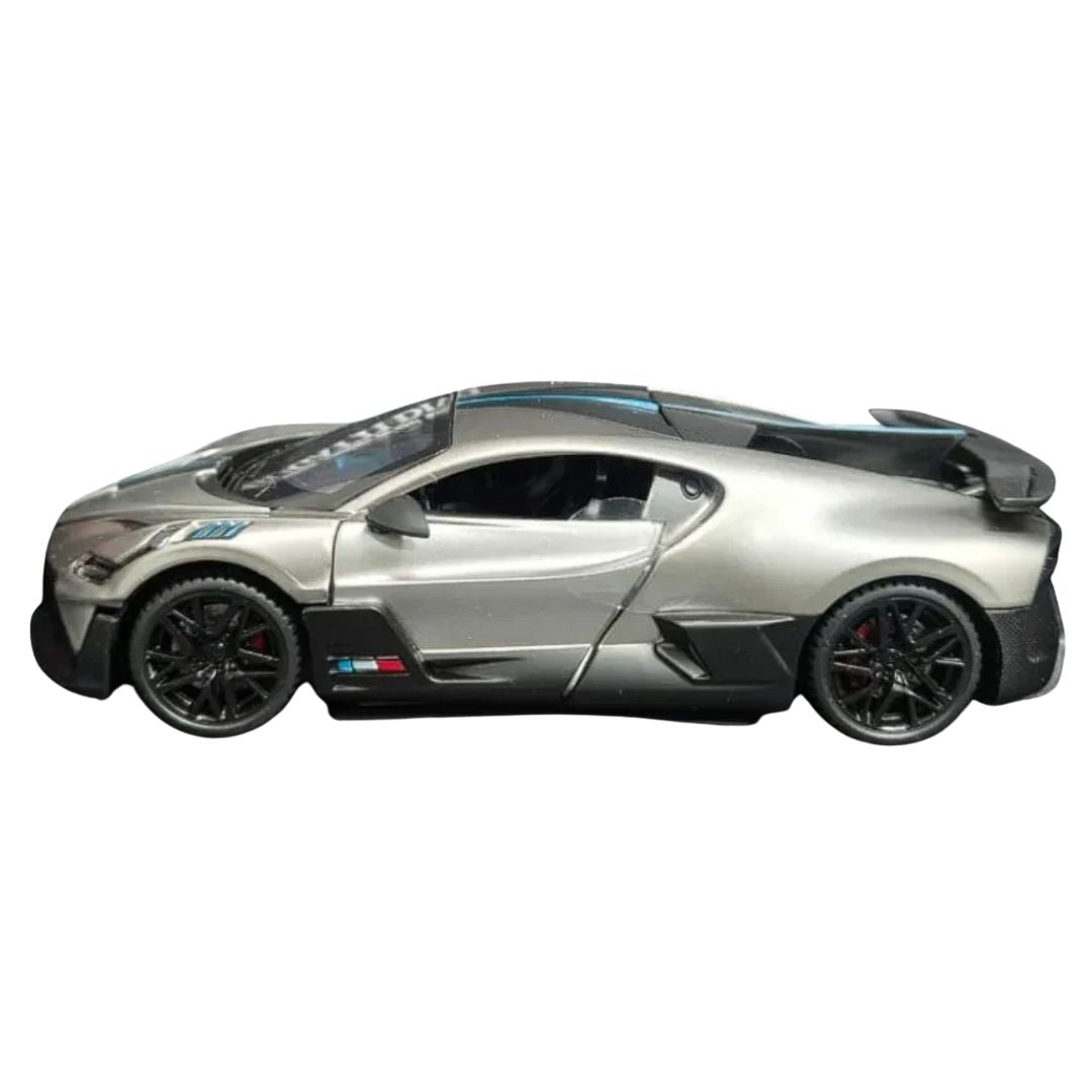 Grey Bugatti Divo  1:32 Scale Die-Cast Car By Joy Junction