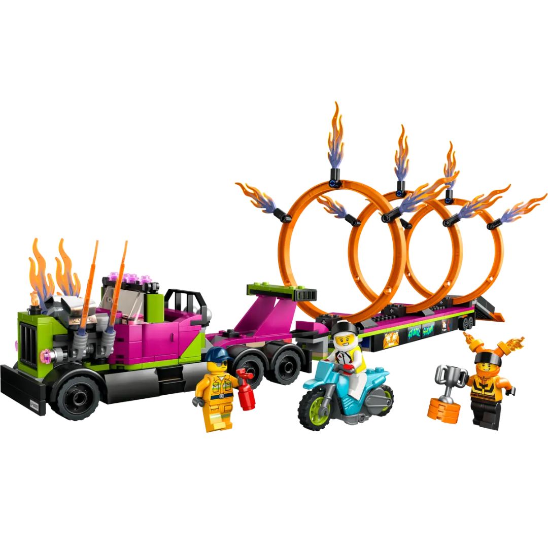 Stunt Truck &amp; Ring of Fire Challenge by LEGO® -Lego - India - www.superherotoystore.com