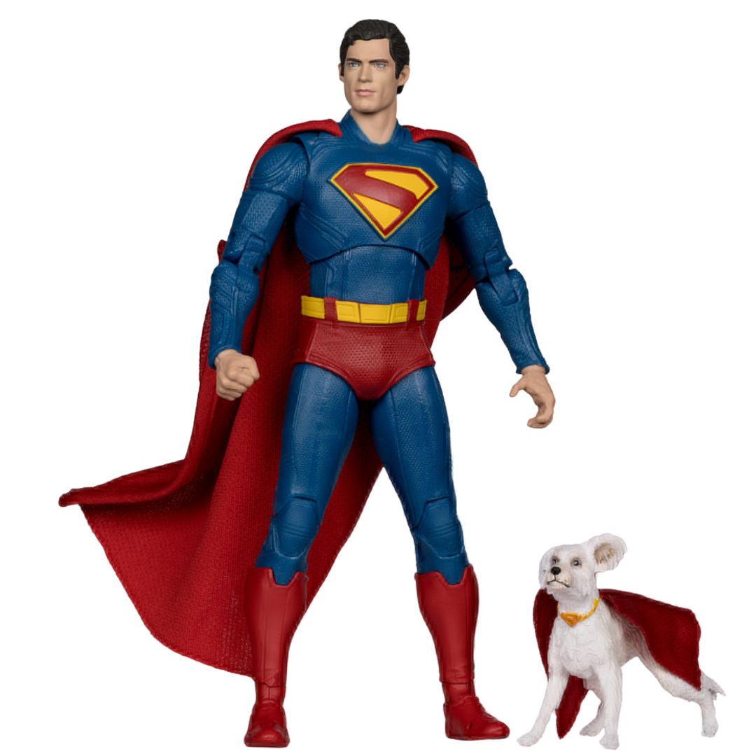 Superman With Krypto The Super Dog (Superman Movie) Deluxe Action Figure By Mcfarlane Toys -McFarlane Toys - India - www.superherotoystore.com