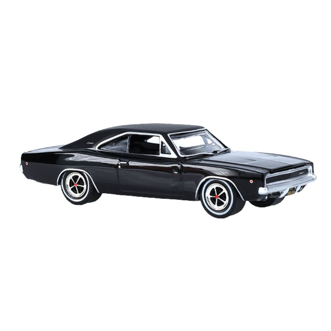 1968 Dodge Charger R/T - Black (Hobby Exclusive) - Evergreen 1:64 Scale Die-Cast Car By Green Light