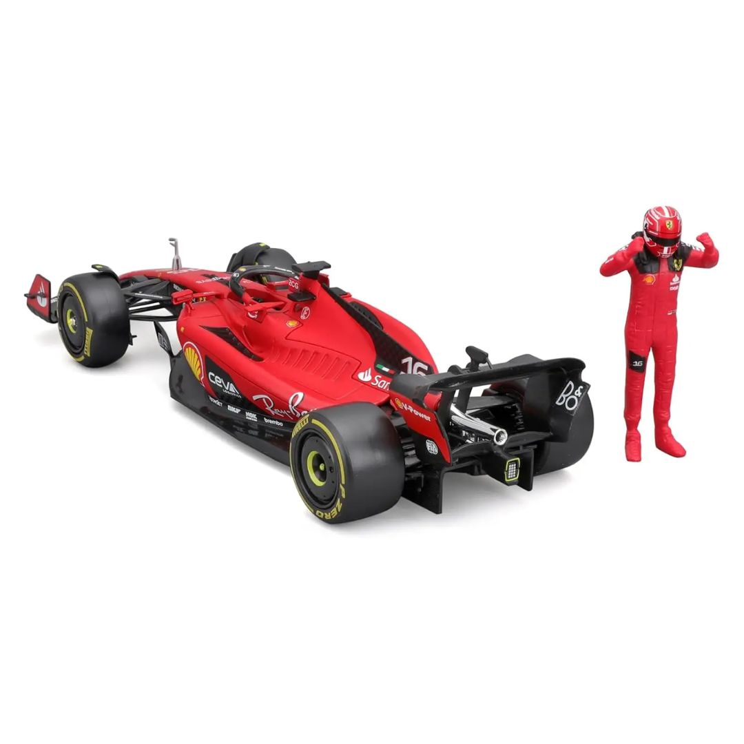 2023 Ferrari SF-23 Charles Leclerc Formula 1 1:24 Scale Die Cast Car with Pilot by Bburago -Bburago - India - www.superherotoystore.com