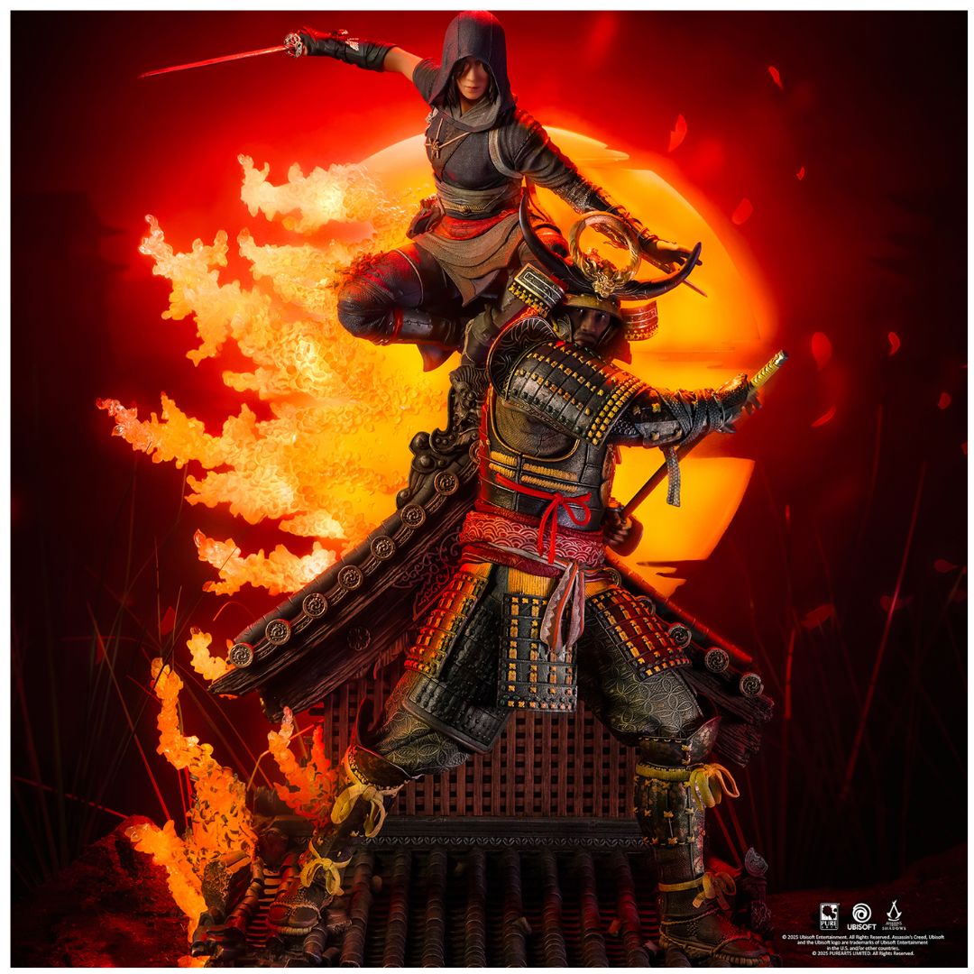 Assassin's Creed Animus Naoe & Yasuke Statue By Pure Arts -Pure Arts - India - www.superherotoystore.com