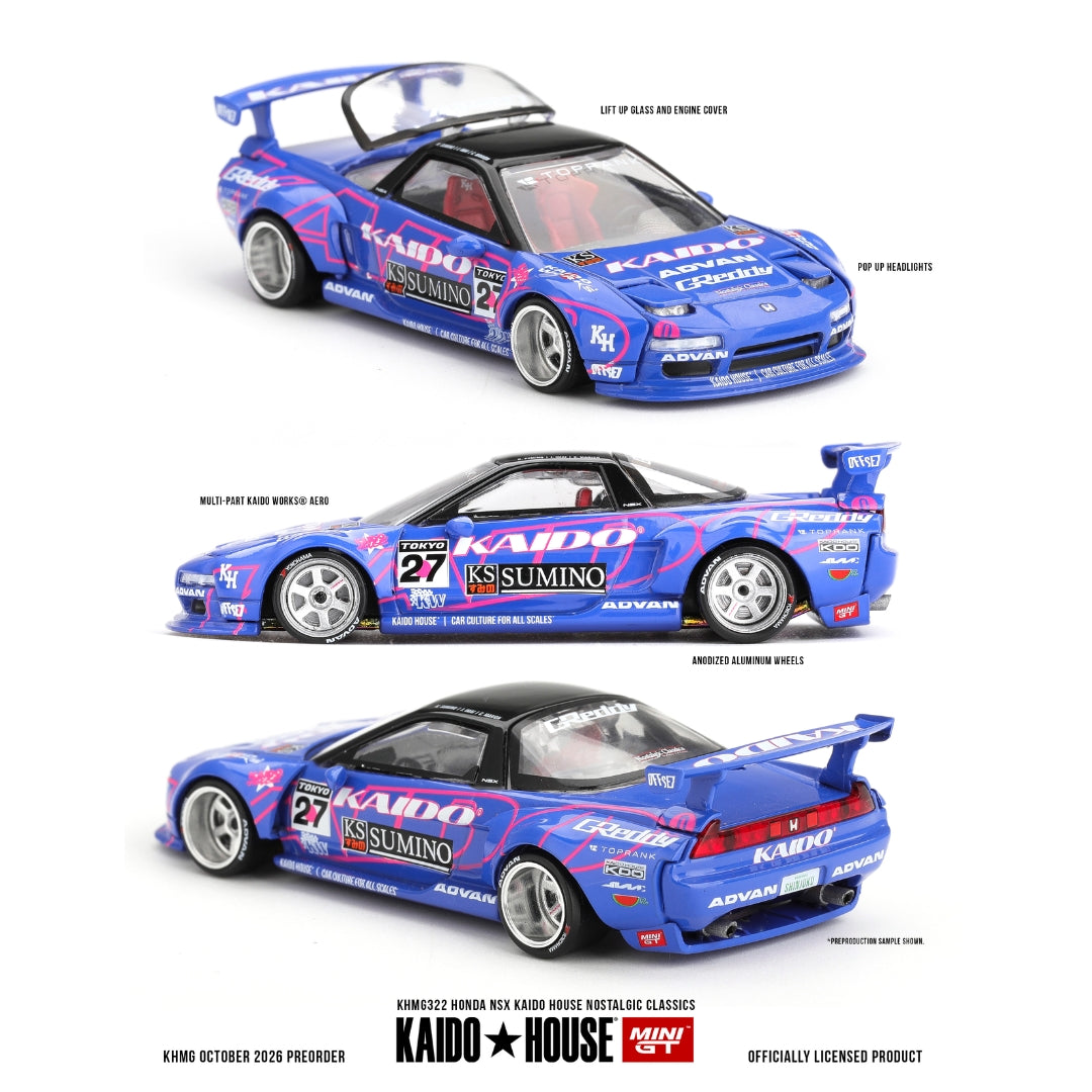 Honda Nsx Kaido House Nostalgic Classics 1:64 Scale Die-Cast Car By Mini Gt
