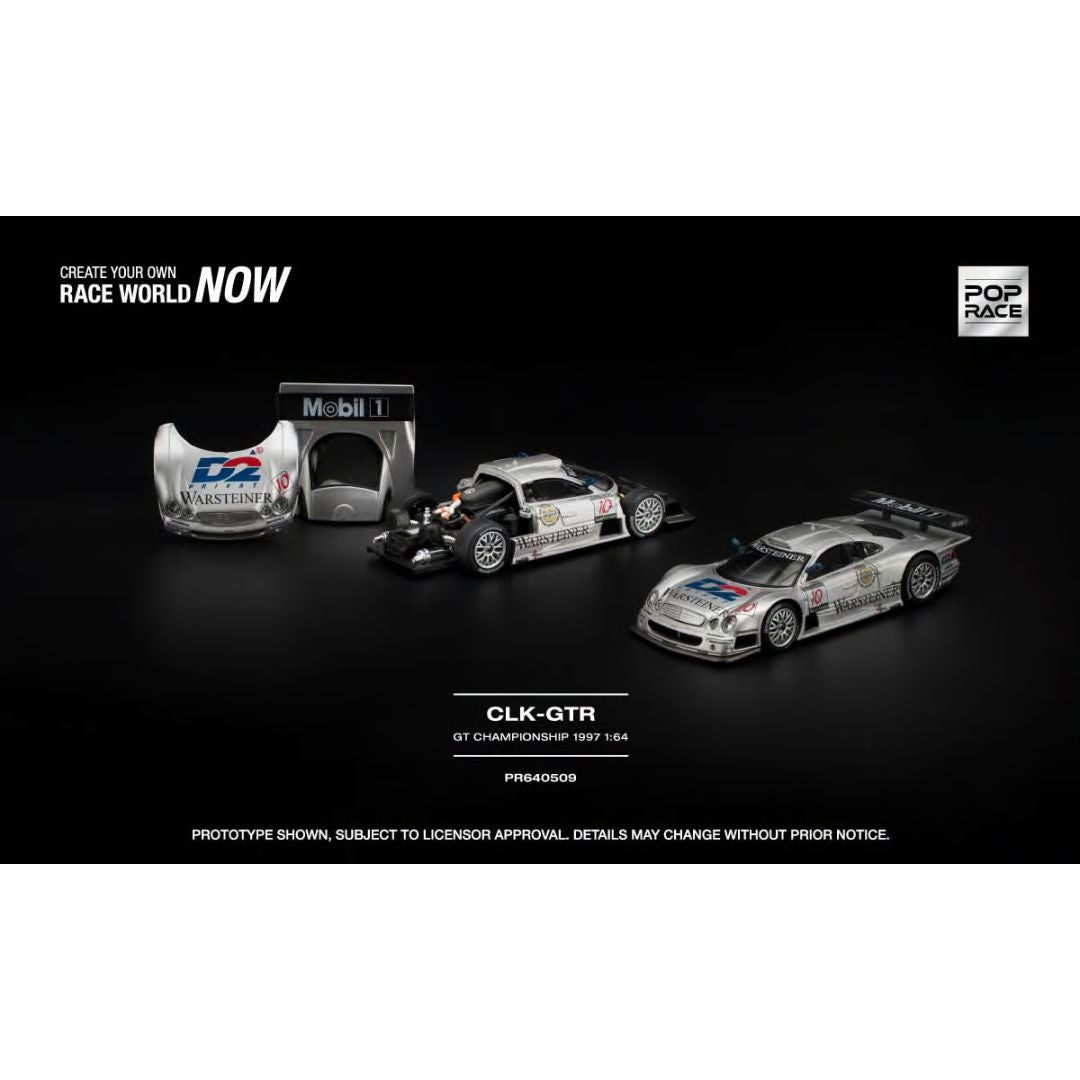 Mercedes-Benz Amg Clk Gtr Fia Gt Championship 1997 1:64 Scale Die-Cast Car By Pop Race
