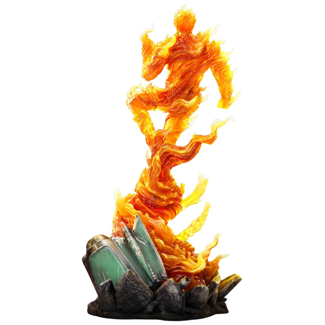 Human Torch Art Scale Statue By Iron Studios -Iron Studios - India - www.superherotoystore.com