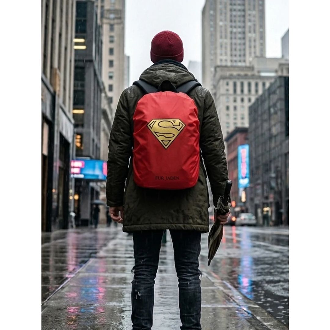 The Rainproof Cape Red By Fur Jaden
