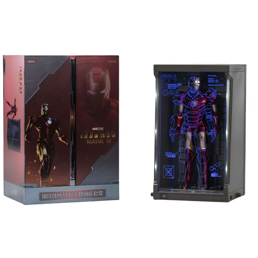 Iron Man Mk3 + Hall Of Amor With Hologram Effectaction Figure By Zd Toys