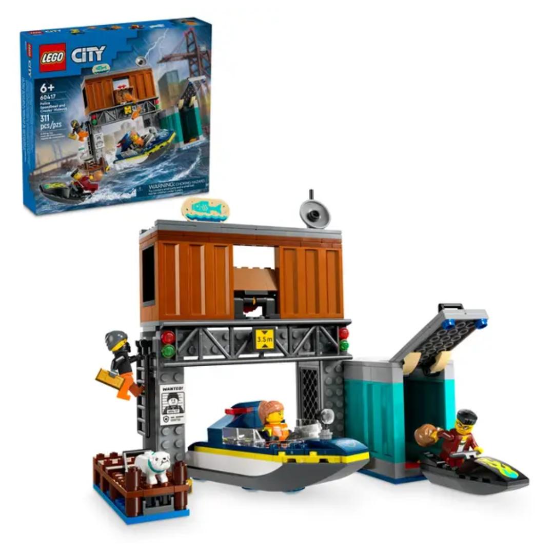 Lego City Police Speedboat and Crooks' Hideout -Lego - India - www.superherotoystore.com