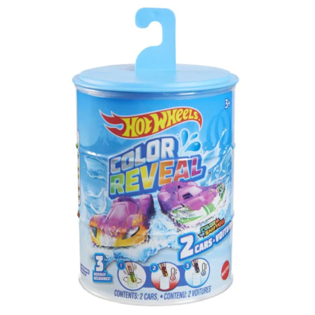 Color Reveal Vehicles Set Of 2 1:64 Scale Die-Cast Car by Hot Wheels