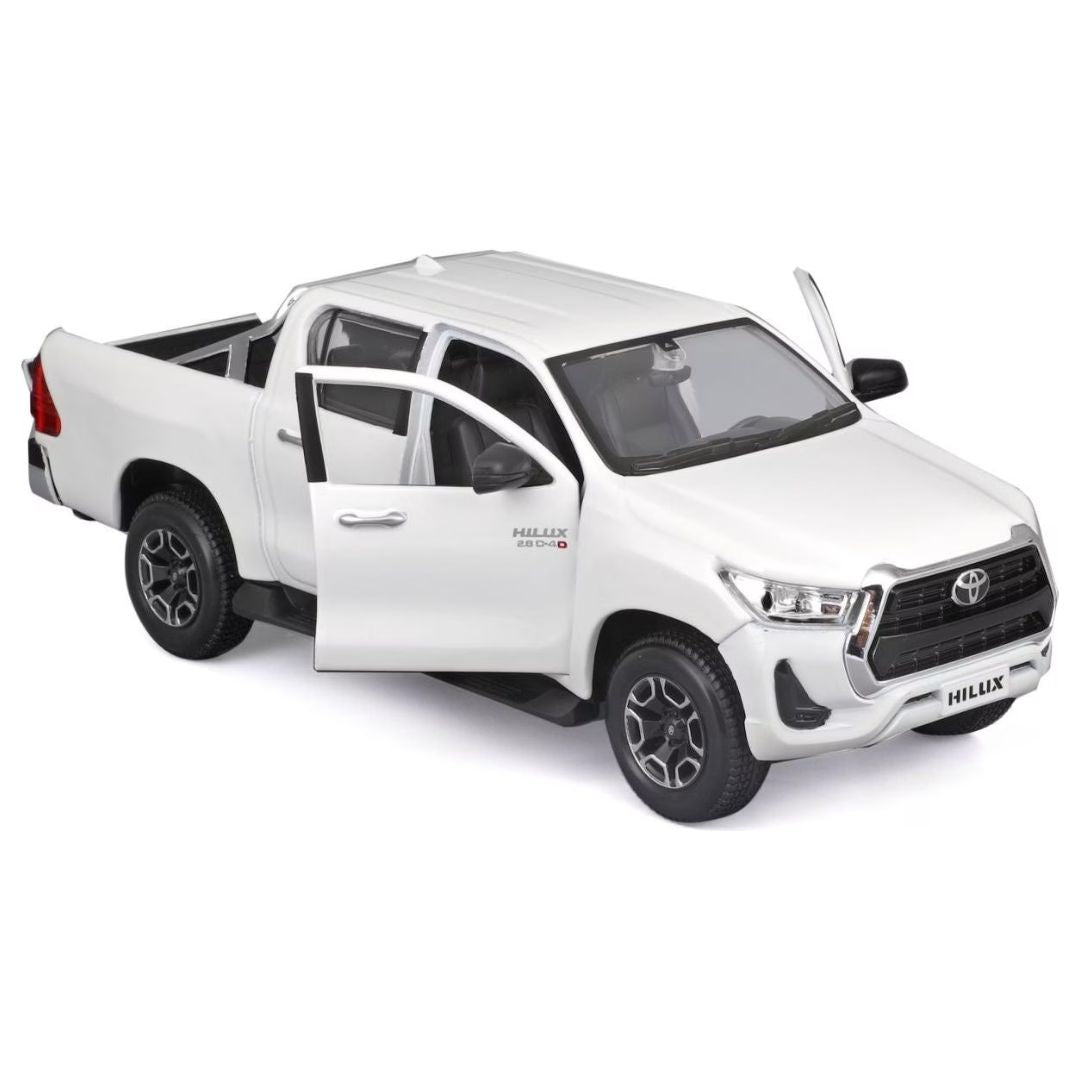 White Toyota Hilux 1:27 Scale Die-Cast Car by Maisto -Maisto - India - www.superherotoystore.com