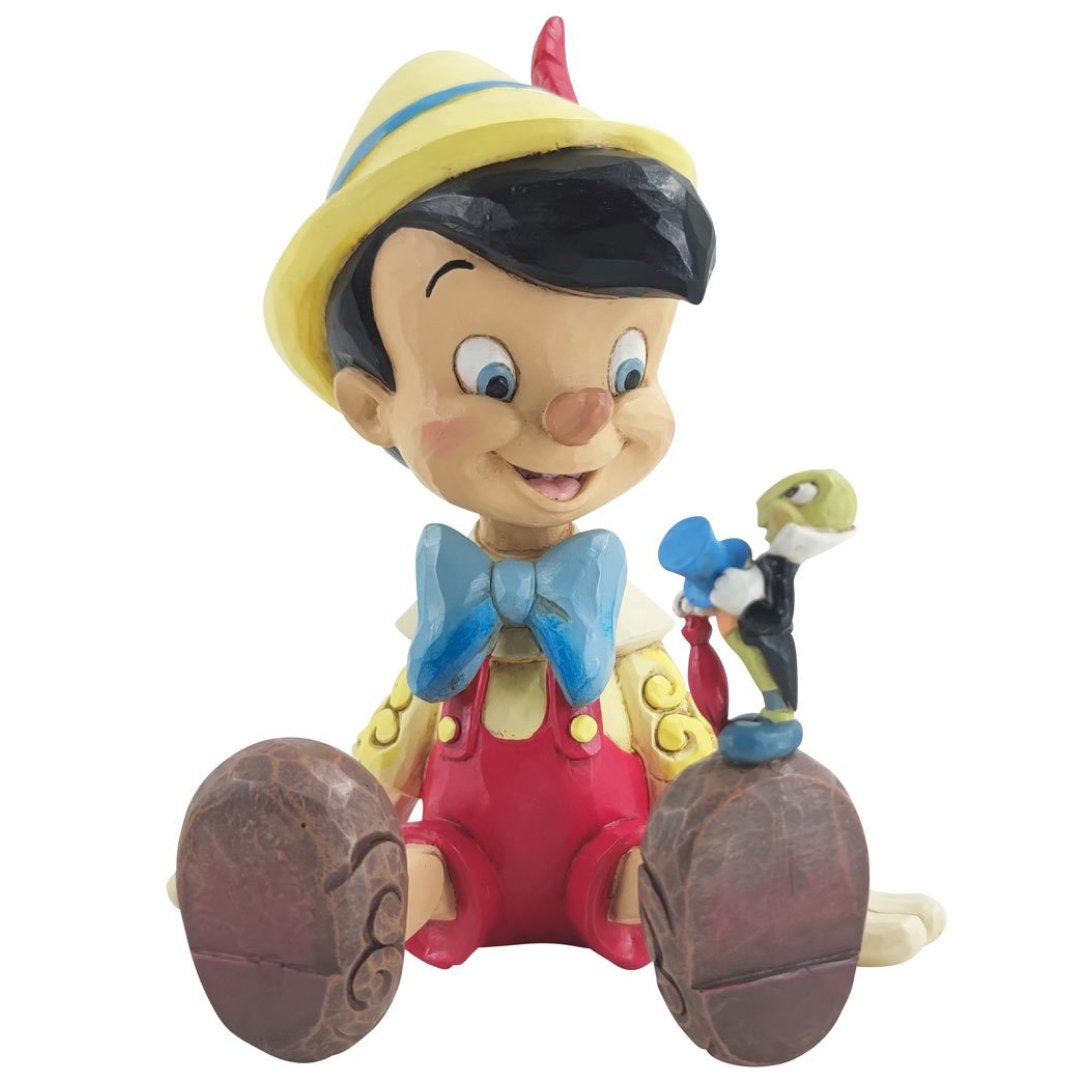 Disney Traditions Pinocchio and Jiminy Sitting Figurine by Enesco -Enesco - India - www.superherotoystore.com