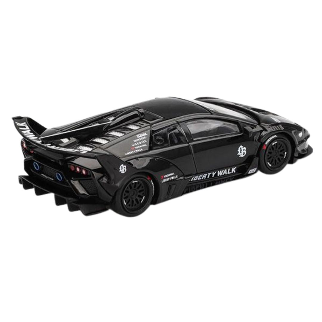 Black LB-Silhouette WORKS Lamborghini MURCIELAGO GT EVO 1:64 Scale Die-Cast Car By MiniGT