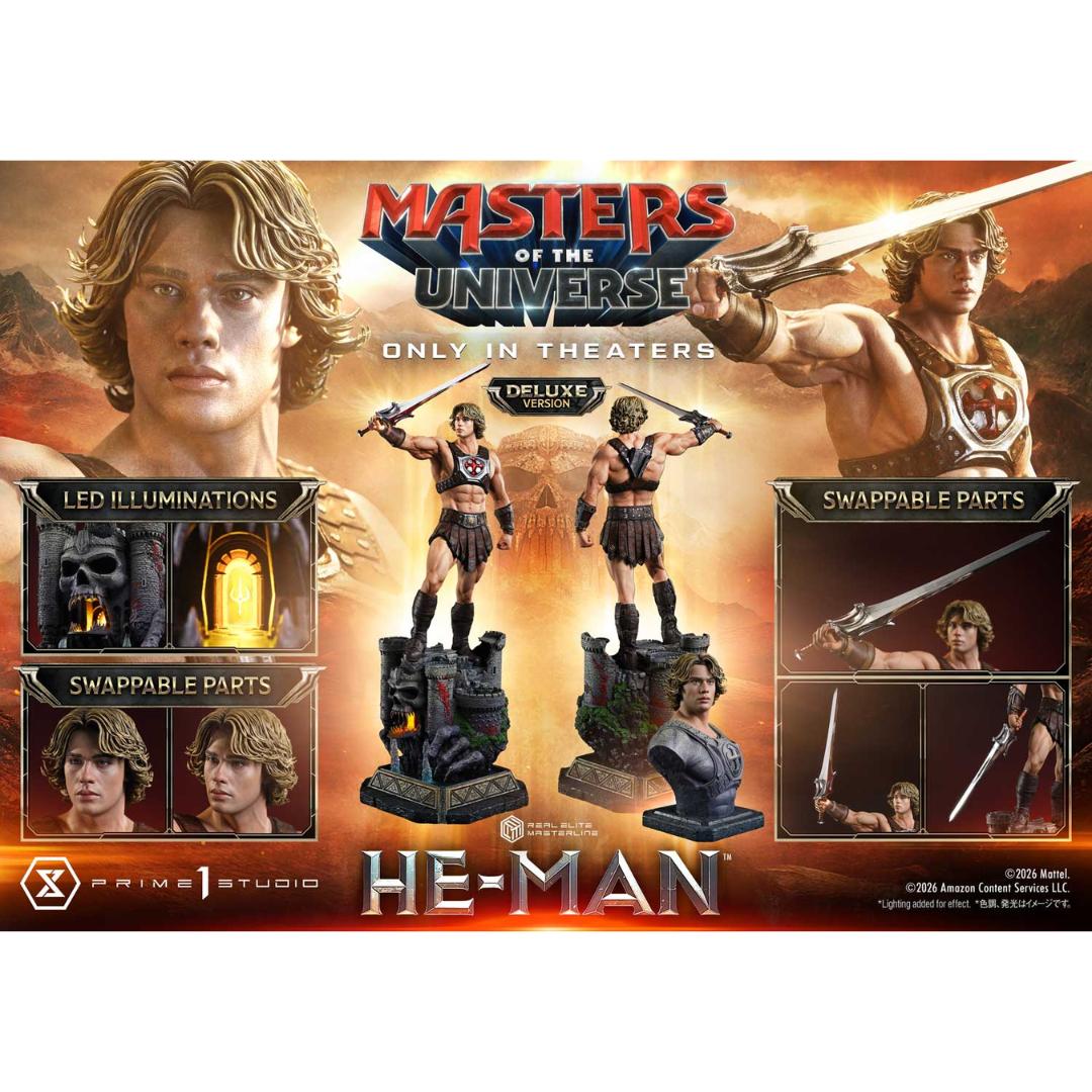 Masters Of The Universe (2026 Film) He-Man Deluxe Version Statue By Prime1 Studios -Prime 1 Studio - India - www.superherotoystore.com