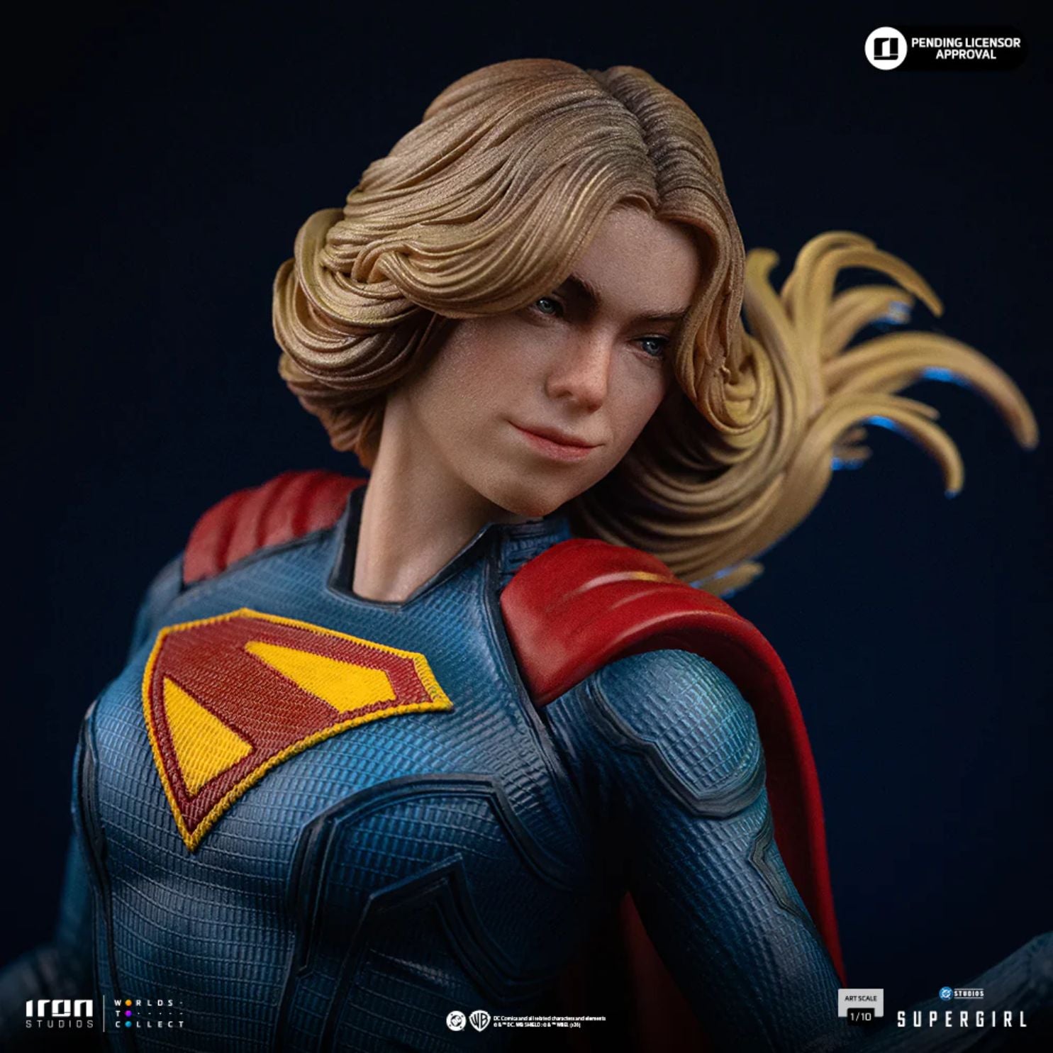 Supergirl Movie Supergirl & Krypto Statue By Iron Studios