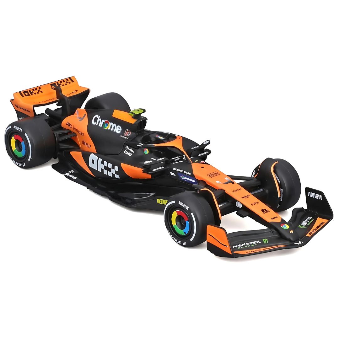 F1 Mclaren MCL38 Miami GP 1:43 Scale Die-Cast Car By Bburago -Bburago - India - www.superherotoystore.com