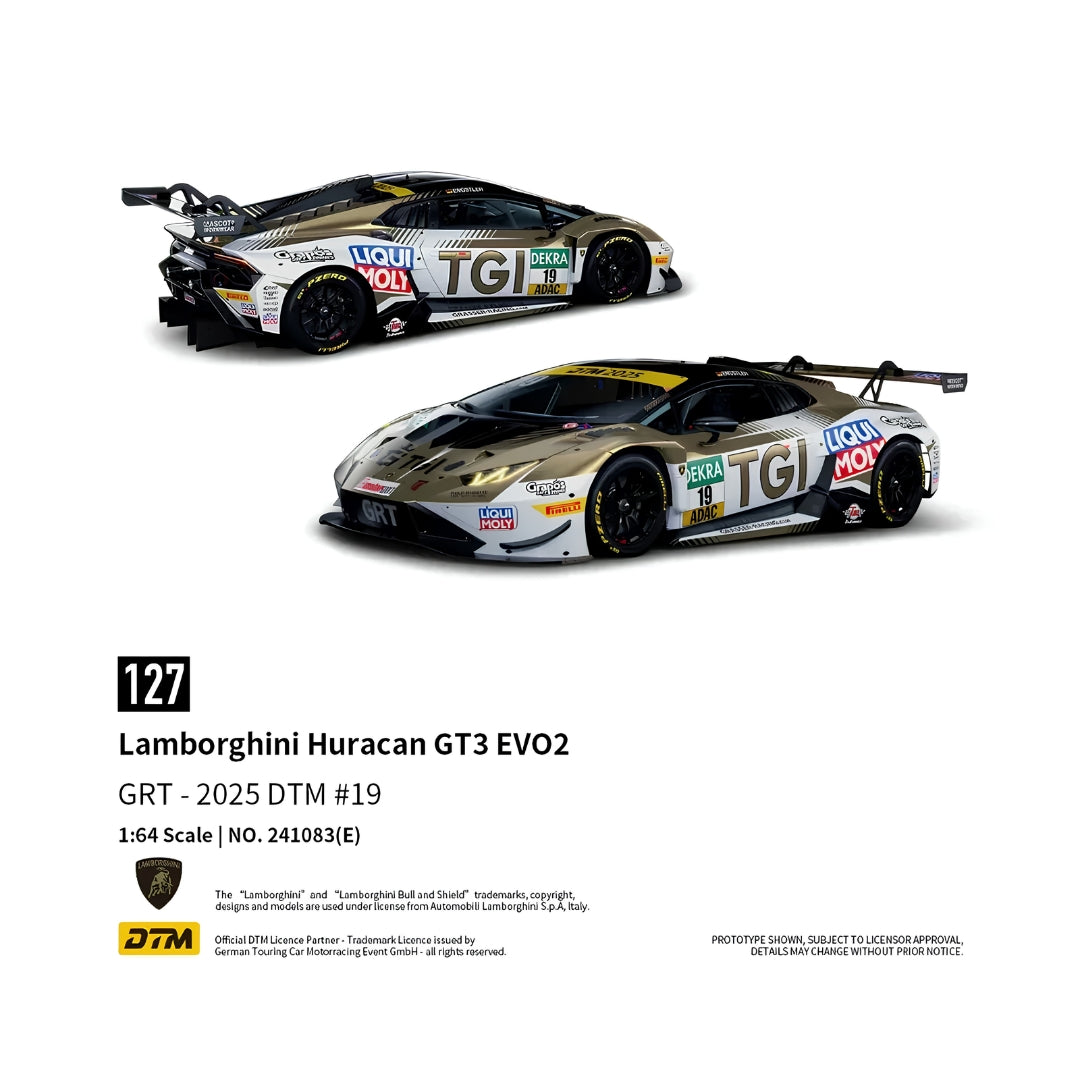 Lamborghini Huracan Gt3 Evo2 - Dtm 2025 #19 - 1:64 Diecast Model Car By Trends Hobby -Trends Hobby - India - www.superherotoystore.com