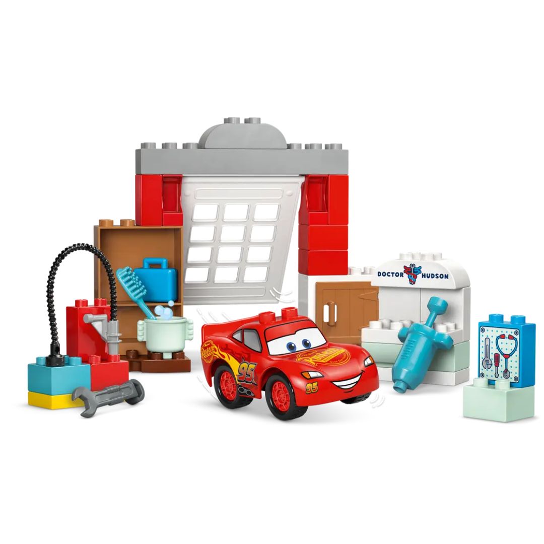 Cars Mcqueen'S Visit To Doc'S Garage By Lego -Lego - India - www.superherotoystore.com
