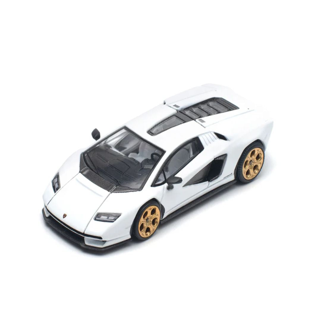 Lamborghini LPI800-4 Bianco Siderale 1:64 Diecast Car By Pop Race -Pop Race - India - www.superherotoystore.com