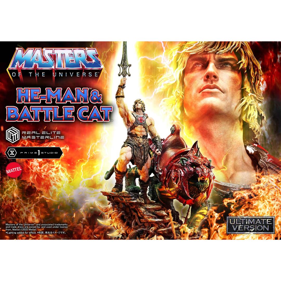 Masters Of The Universe He-Man & Battle Cat Bonus Version Statue By Prime1 Studios -Prime 1 Studio - India - www.superherotoystore.com