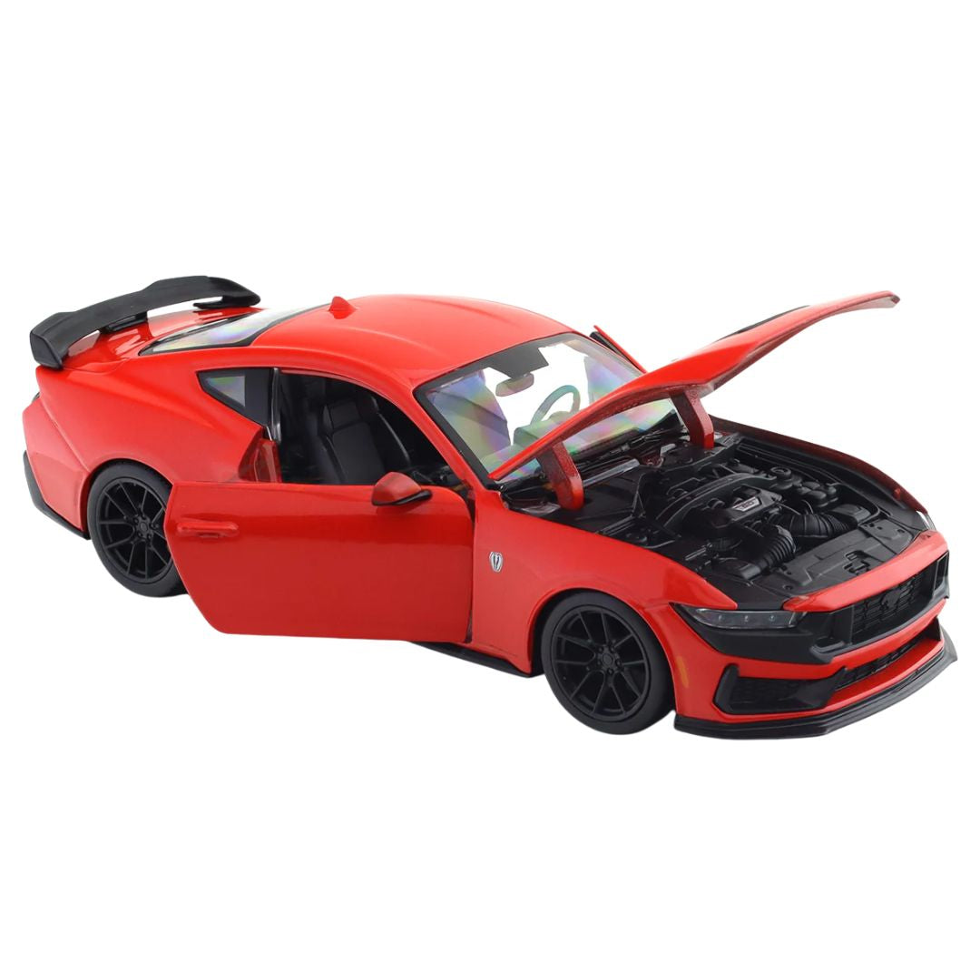 2024 Red Ford Mustang Darkhorse 1:24 Scale Die-Cast Car By Bburago
