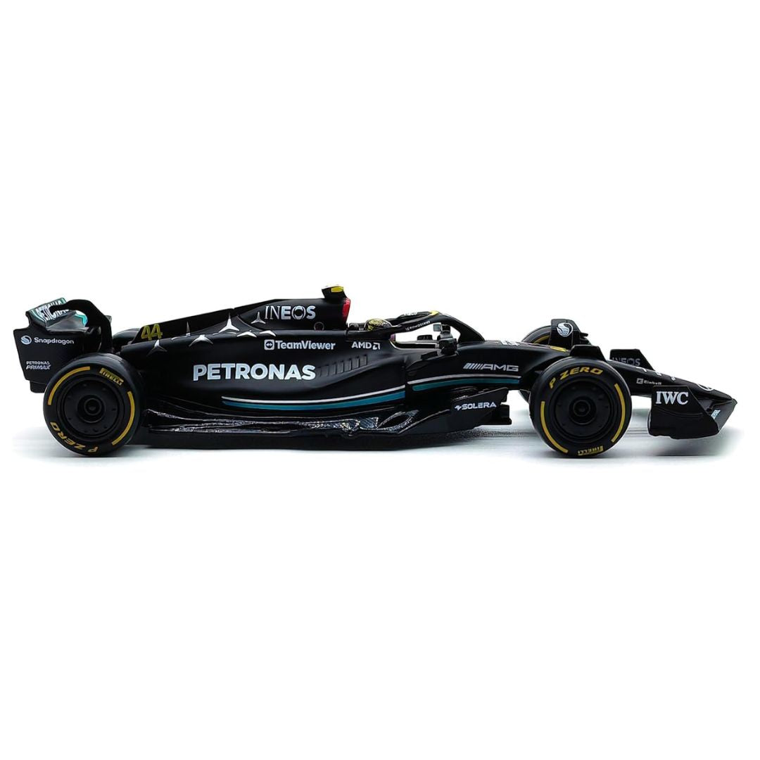 2023 Mercedes-AMG F1 W14 Lewis Hamilton Formula 1 1:24 Scale Die Cast Car with Pilot by Bburago -Bburago - India - www.superherotoystore.com