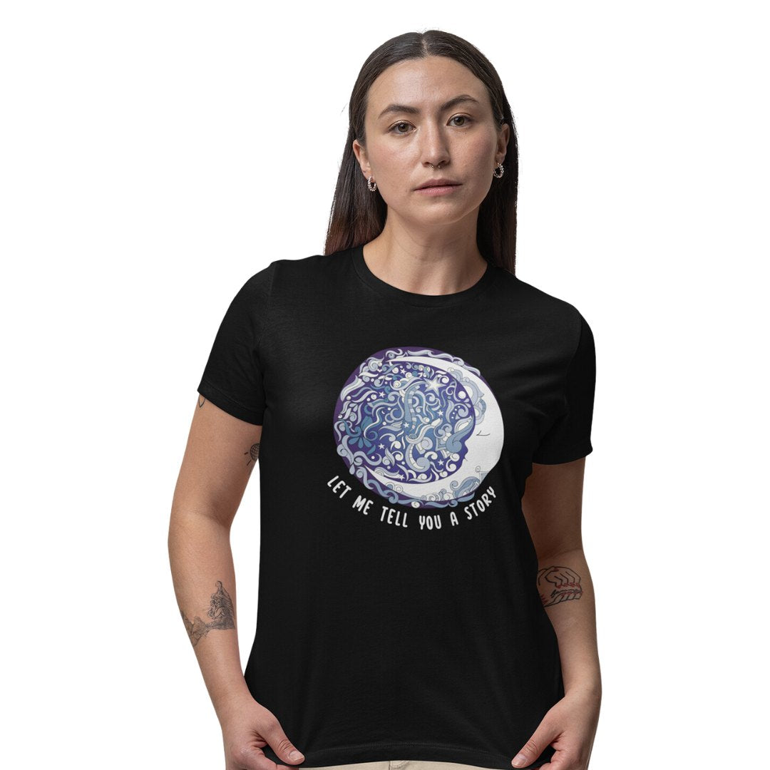 Let me tell you a story Women's Mandala T-Shirt -The Bay Store X The Doodleist - India - www.superherotoystore.com