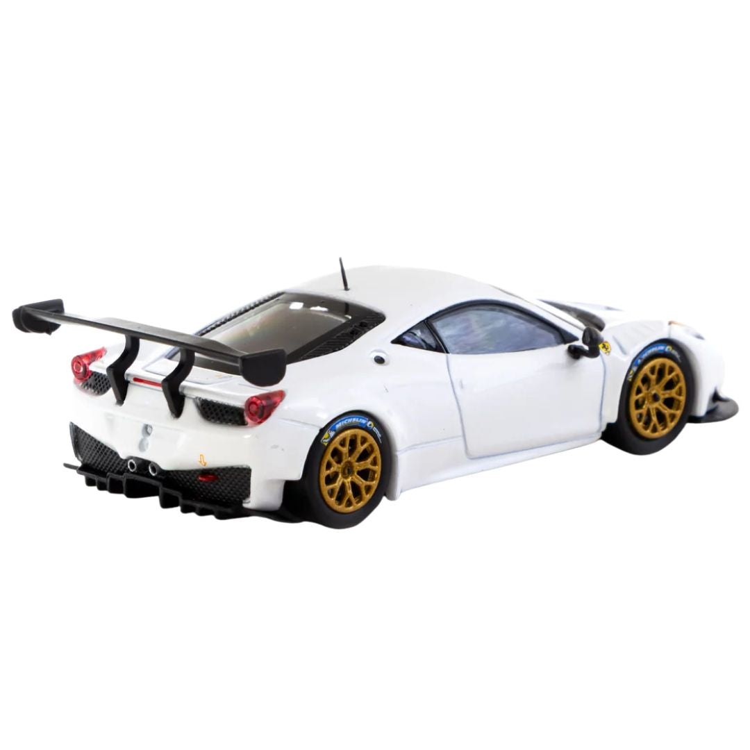 Ferrari 458 Italia Gt3 White X Ixo Models 1:64 Scale Die-Cast Car By Tarmac Works -Tarmac Works - India - www.superherotoystore.com