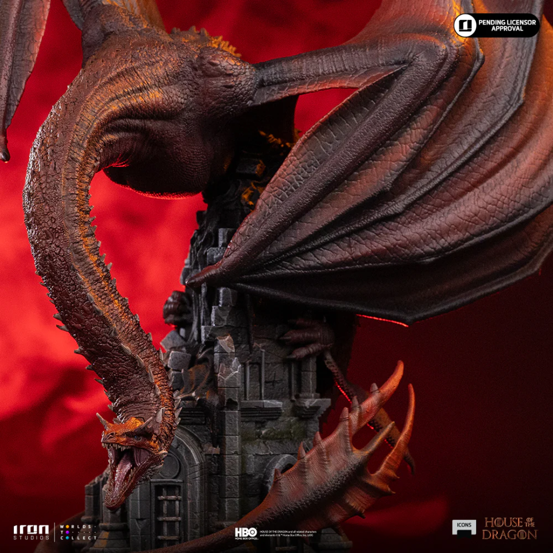 House Of The Dragon Caraxes Icons Statue By Iron Studios