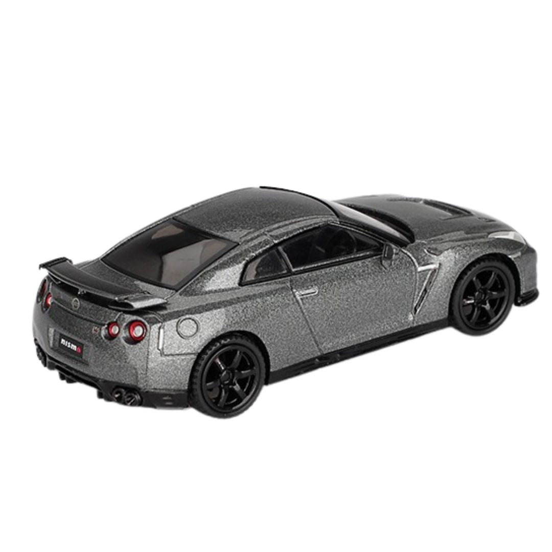 Dark Metal Gray NISSAN GT-R 2013 NISMO R35 CRS Version 1:64 Scale Die-Cast Car By Mini GT