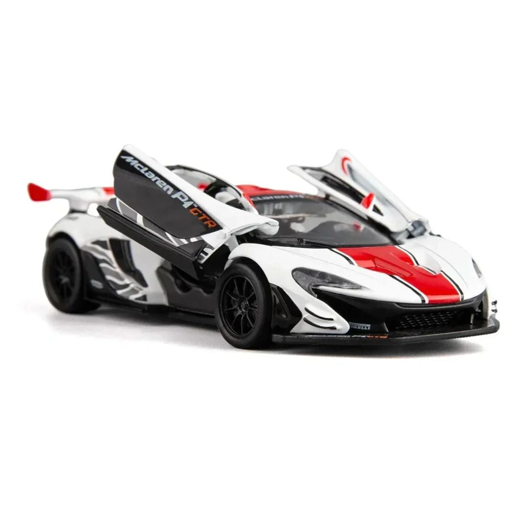 White Mclaren P1 GTR 1:31 Scale Die-Cast car By MSZ -MSZ - India - www.superherotoystore.com