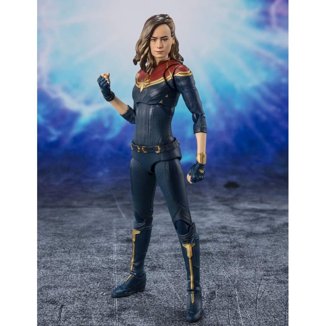 The Marvels - Captain Marvel S.H.Figuarts Figure by Bandai -Tamashii Nations - India - www.superherotoystore.com