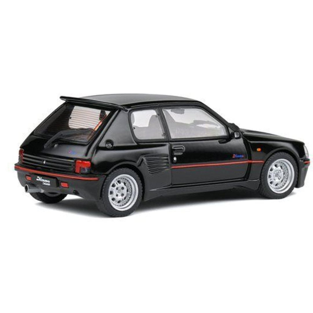 Black 1991 Peugeot 205 GTI Dimma Bodykit 1:43 Scale die-cast car by Solido -Solido - India - www.superherotoystore.com